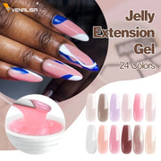 50ml TPO Free Jelly Nail Extension Gel Nail Builder French Nail Gum Venalisa Clear Natural Color Soak Off UV Construction Gel