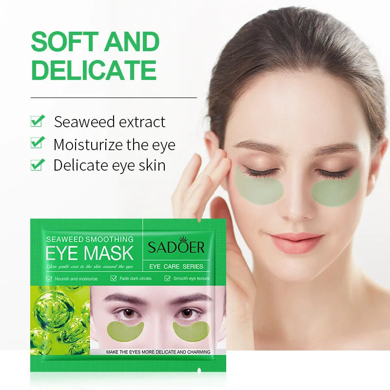 10 Pairs SADOER Crystal Collagen Eye Mask Anti Wrinkle Dark Circles Removal Eyes Bags Moisturizing Eye Patches Skin Care