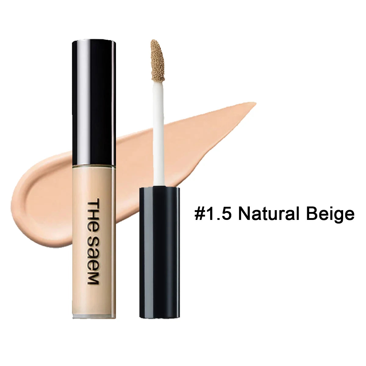 The Saem Cover Perfection Tip Concealer,Smooth Texture,Luxury Makeup,Long-Lasting & Non-Creasing,Korean Cosmetic,Korean Makeup