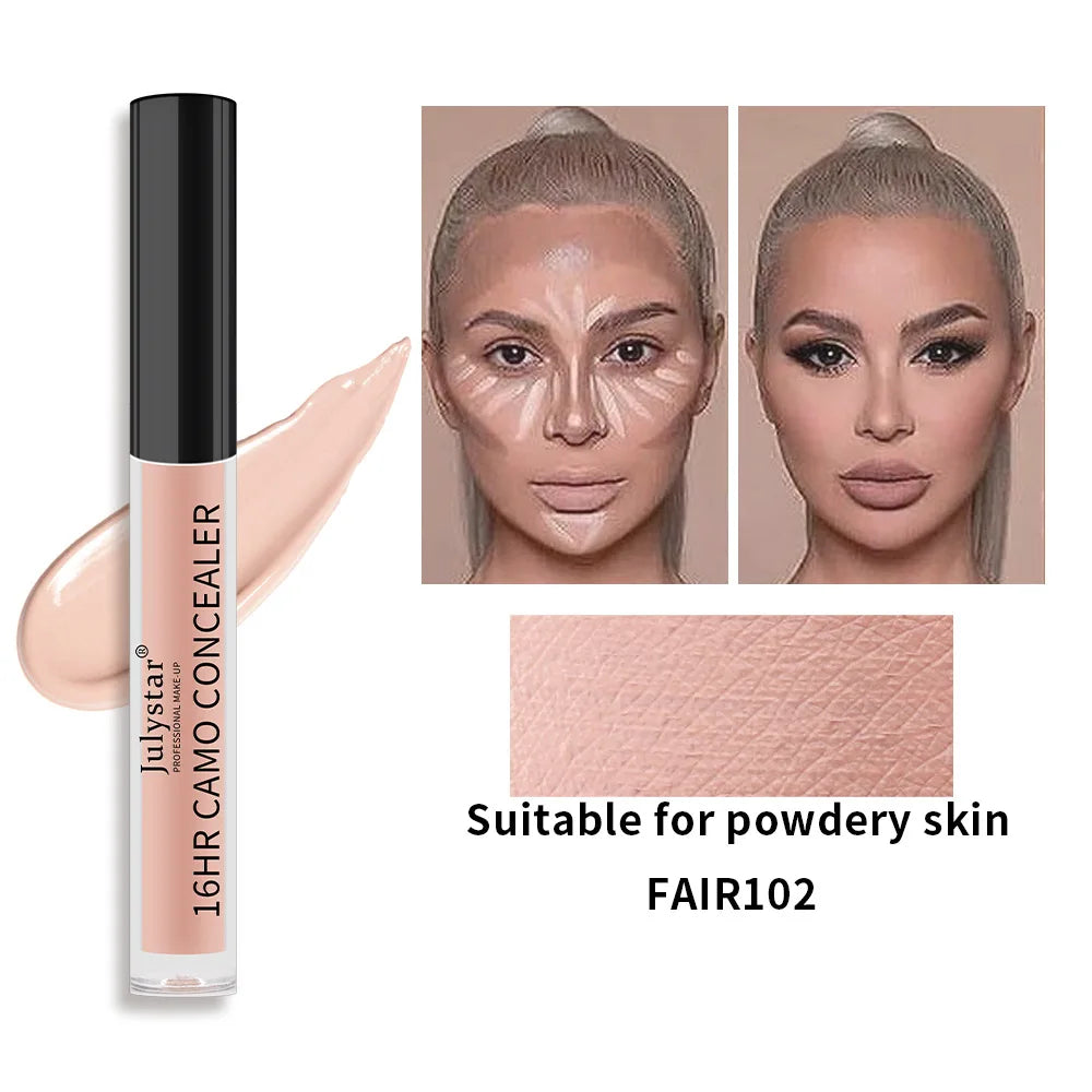 6 Colors Liquid Concealer Covering Moisturizing Control Oil Foundation Dark Circles Freckle Eyes Face Concealer Liquid Makeup