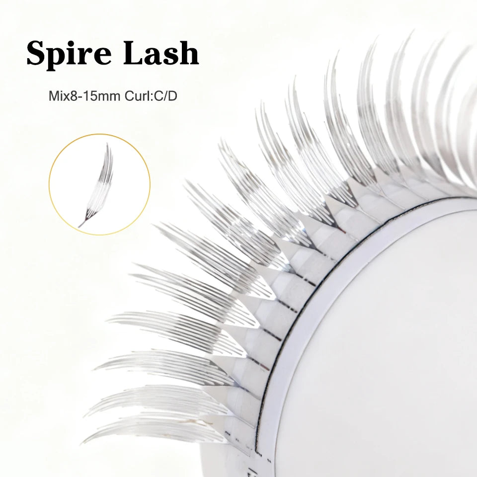 New Fashion Shiny Comic Spire Eyelash Extension Holographic Manga False Eyelashes Tinsel Anime Lashes For Christmas Party Makeup