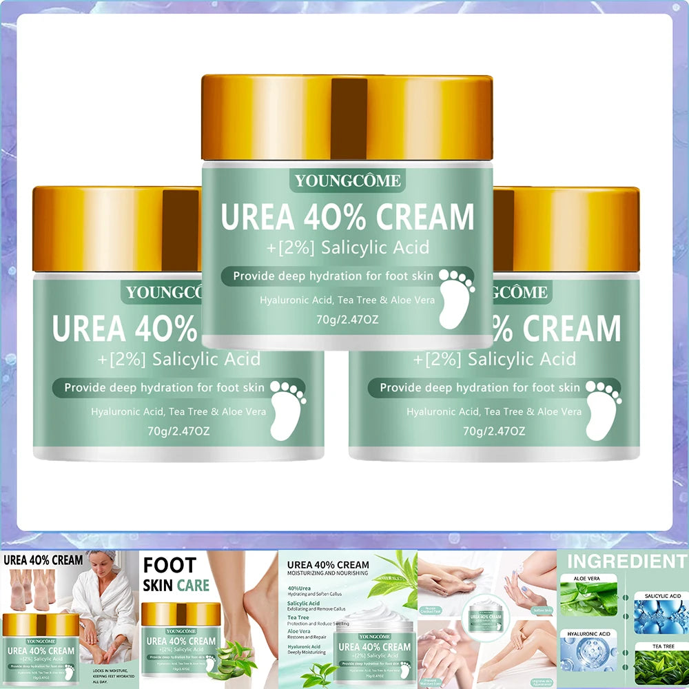 Urea 40% Foot Cream Dry Cracked Feet Heel Gentle Exfoliation Softening Skin Ultra-Hydrating Hand Foot Care Cream Stick Protuct