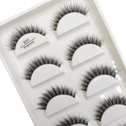 Transparent 3D Mink Eyelashes, Natural Clear False Eye Lashes, Soft Invisible Eyelash, Wispy Makeup Faux Cils, H13 X08, 5 Pairs