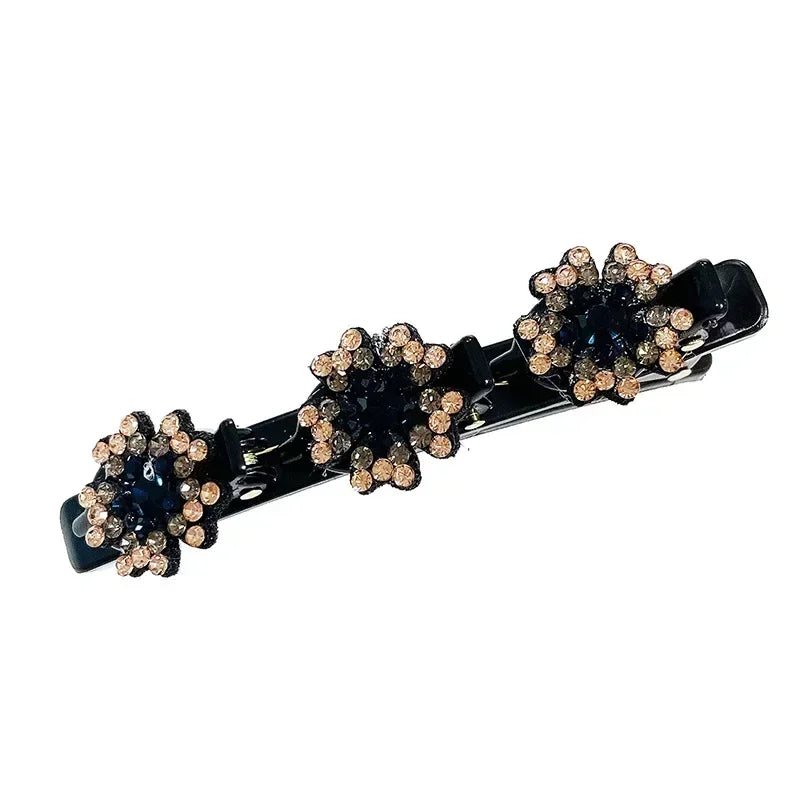 Double Layer Braided Hairpin Broken Hair Fixed Clip Women Girls Korean Fashion Hairpin Headband Hairpin Lazy Styling Accessories