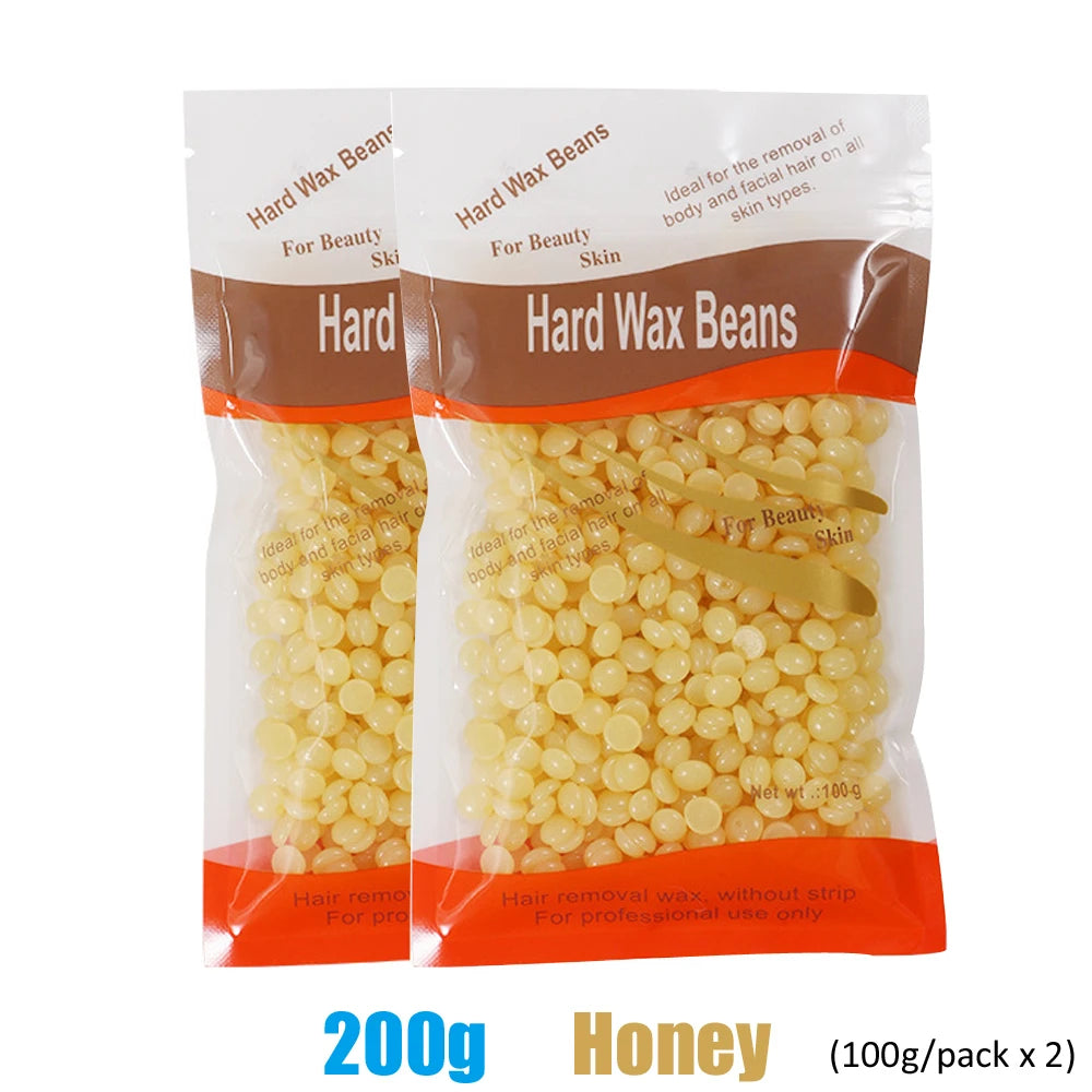 500g Wax Beans For Wax Heater Whole Body Hot Film Depilatory Wax For Wax Heater Kit Waxing Wax Beans For Hair Removal Wax Pot