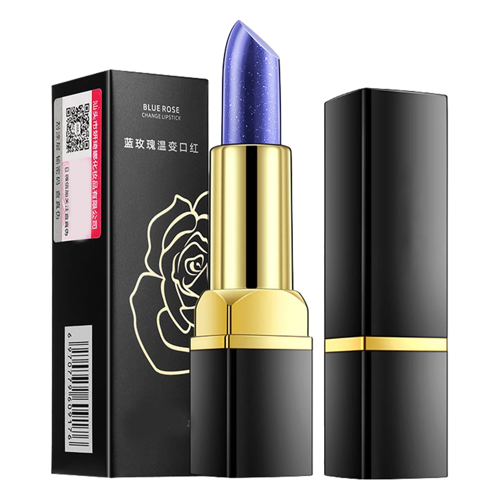 Color Changing Lipstick Waterproof Blue Lipstick That Turn PinkWipe Blue Turns To Pink Moisturizing Lipstick Lip Gloss Lips Care