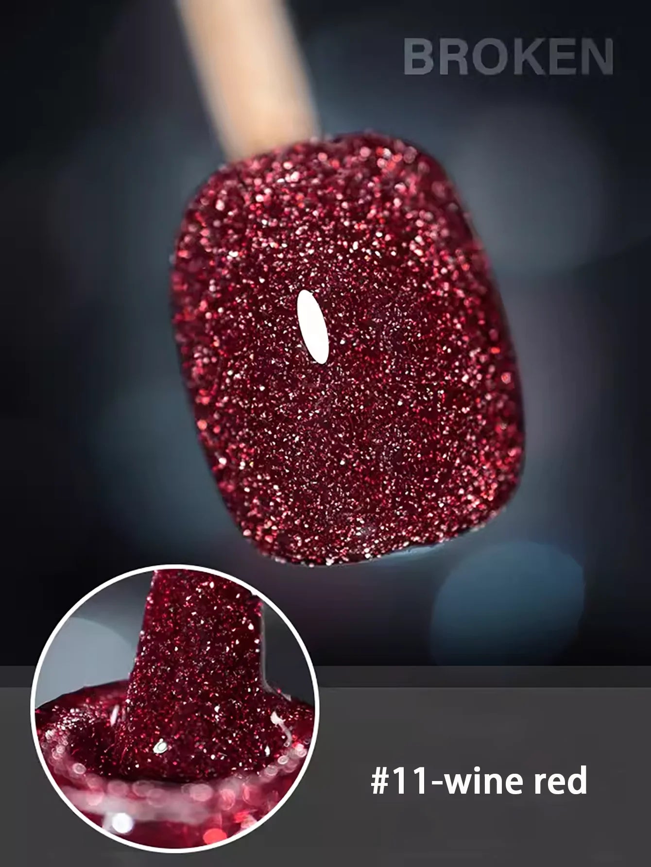 MIANEL 12ML Rock Sugar Crushed Diamond Gel Nail Polish Pink Glitter Nail Polish Top Selling Pink Nails Summer Nails 1-12pcs