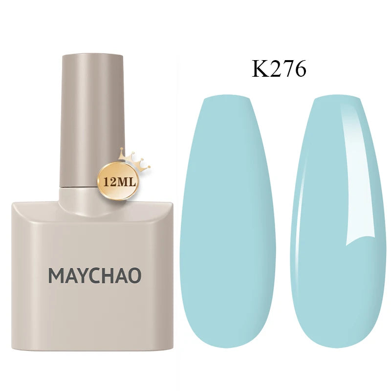 MAYCHAO 12ml Gel Nail Polish Set Professional Salon Nail Art Gels Varnish UV LED Semi Permanent Nail Lacquer Nail Supplies