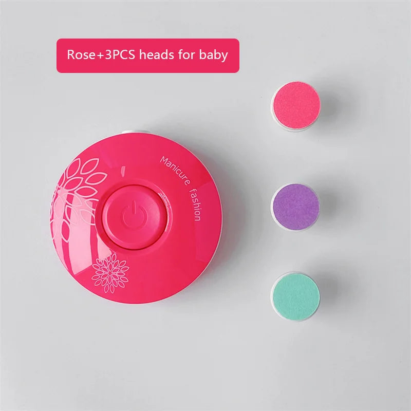 Electric Baby Nail Trimmer Kid Nail Polisher Tool Infant Manicure Scissors Hygiene Kit Set Adult Nail Clipper Cutter for Newborn