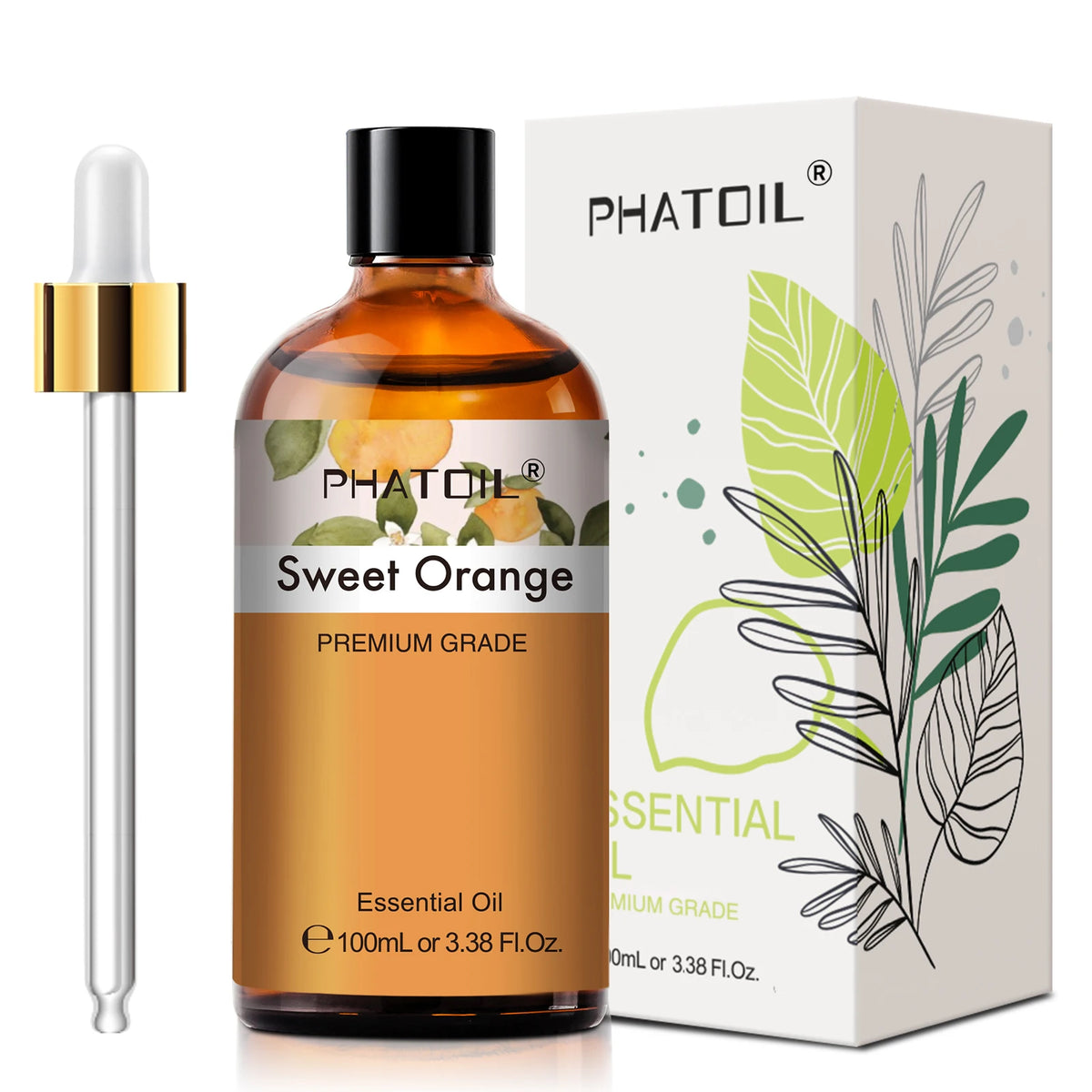 PHATOIL 100ml Premium Essential Oil Sandalwood Lavender Eucalyptus Peppermint Lemongrass Vanilla Aromatherapy Essential Oils