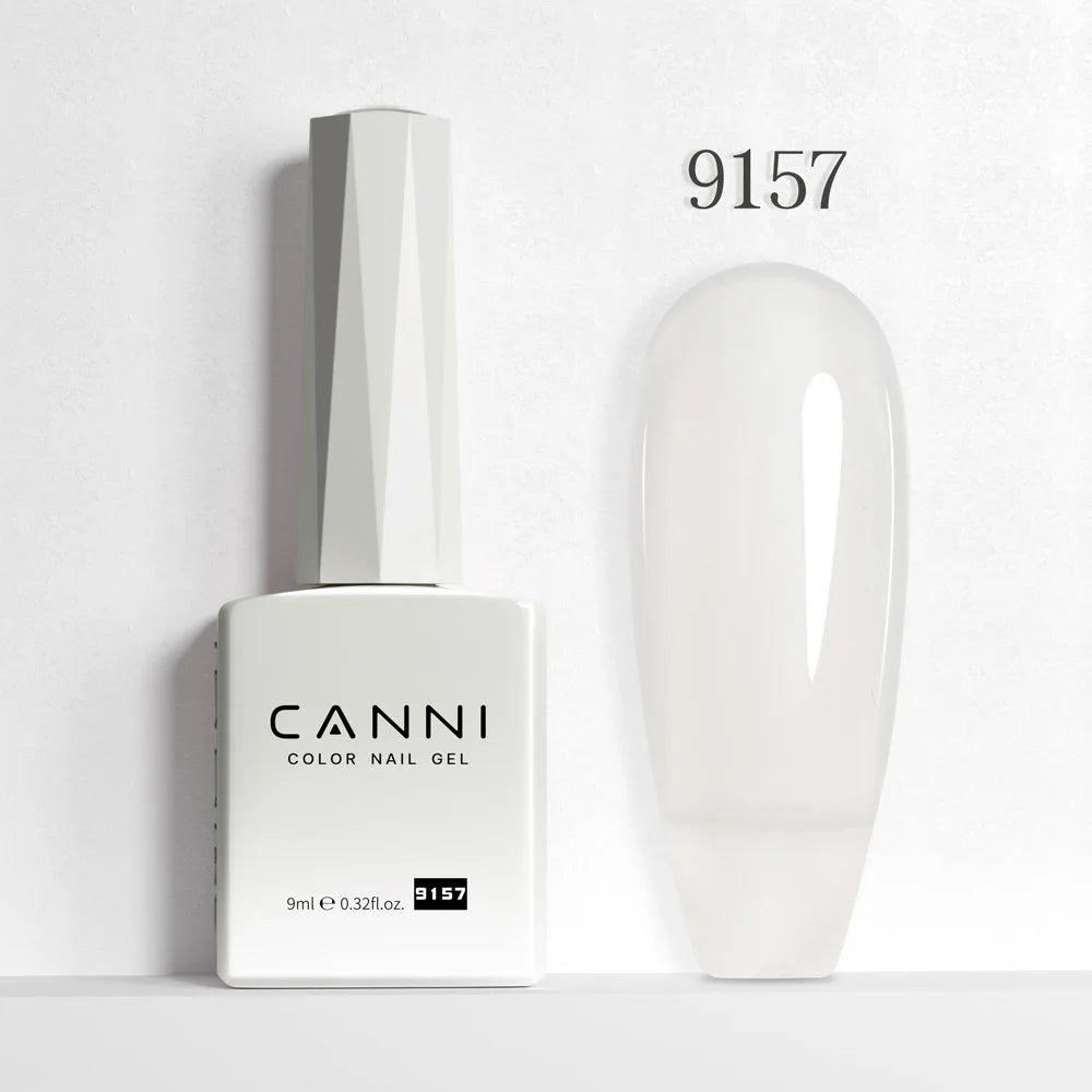 Canni Nail Gel Polish Jelly Nude Color HEMA FREE TPO FREE 9ml Transparent Semi Permanent Natural Nude French Nail Gel Lacquer