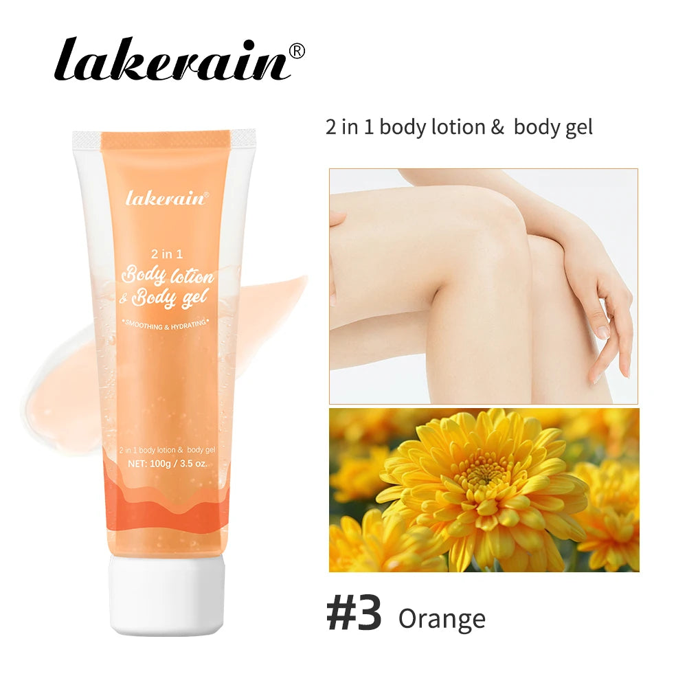 2-in-1 Body Lotion Body Gel Nature Lock Water Anti Aging Brightening Repairing Improve Skin Elasticity Double-tube Body Lotion