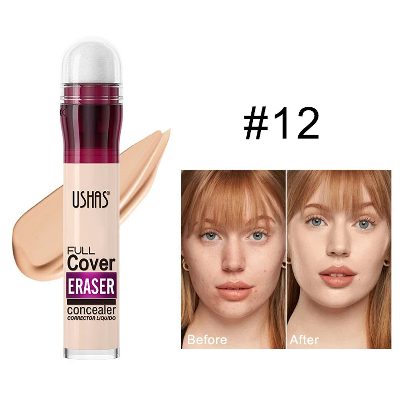 Sponge Head Concealer for Dark Circles, Tears, Freckles, Acne, Dark Circles, Pigmentation and Blemishes, Creating Natural Skin