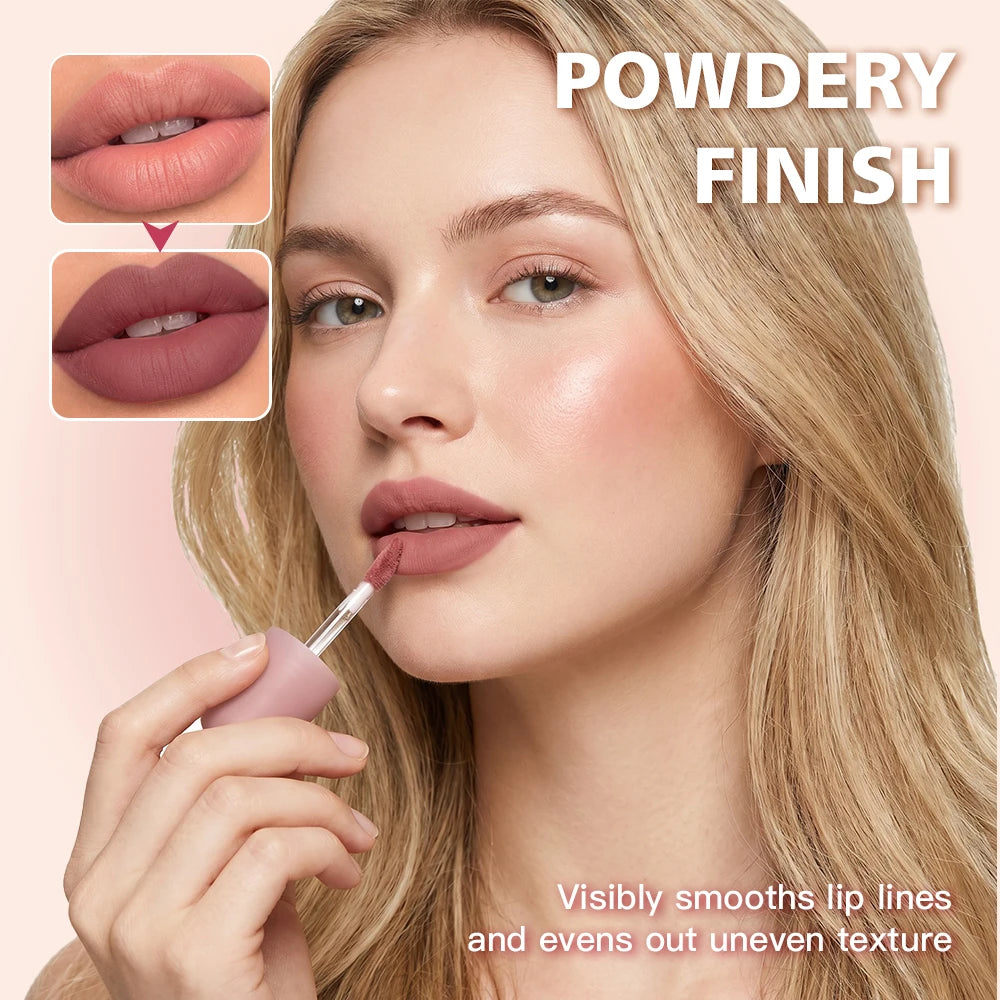 K‑Beauty Nude Blur Tint 15 Light Apricot 2‑in‑1 Lip & Cheek Stain Soft‑Focus Matte Long Lasting Waterproof Korean Lip Makeup