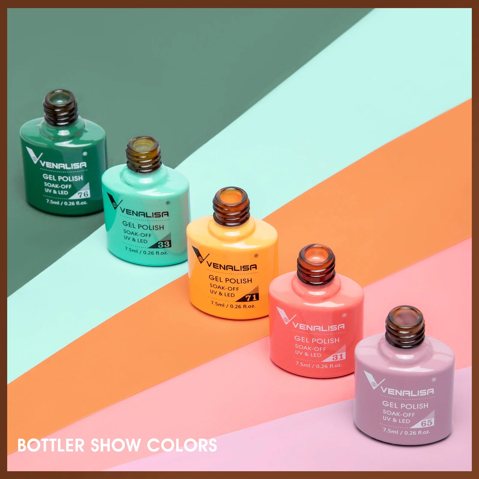 VENALISA Nail Polish Varnish TPO FREE 60 Colors Full Coverage Colors Nail Gel Polish Set CANNI Gel Manicure Soak Off UV Gel