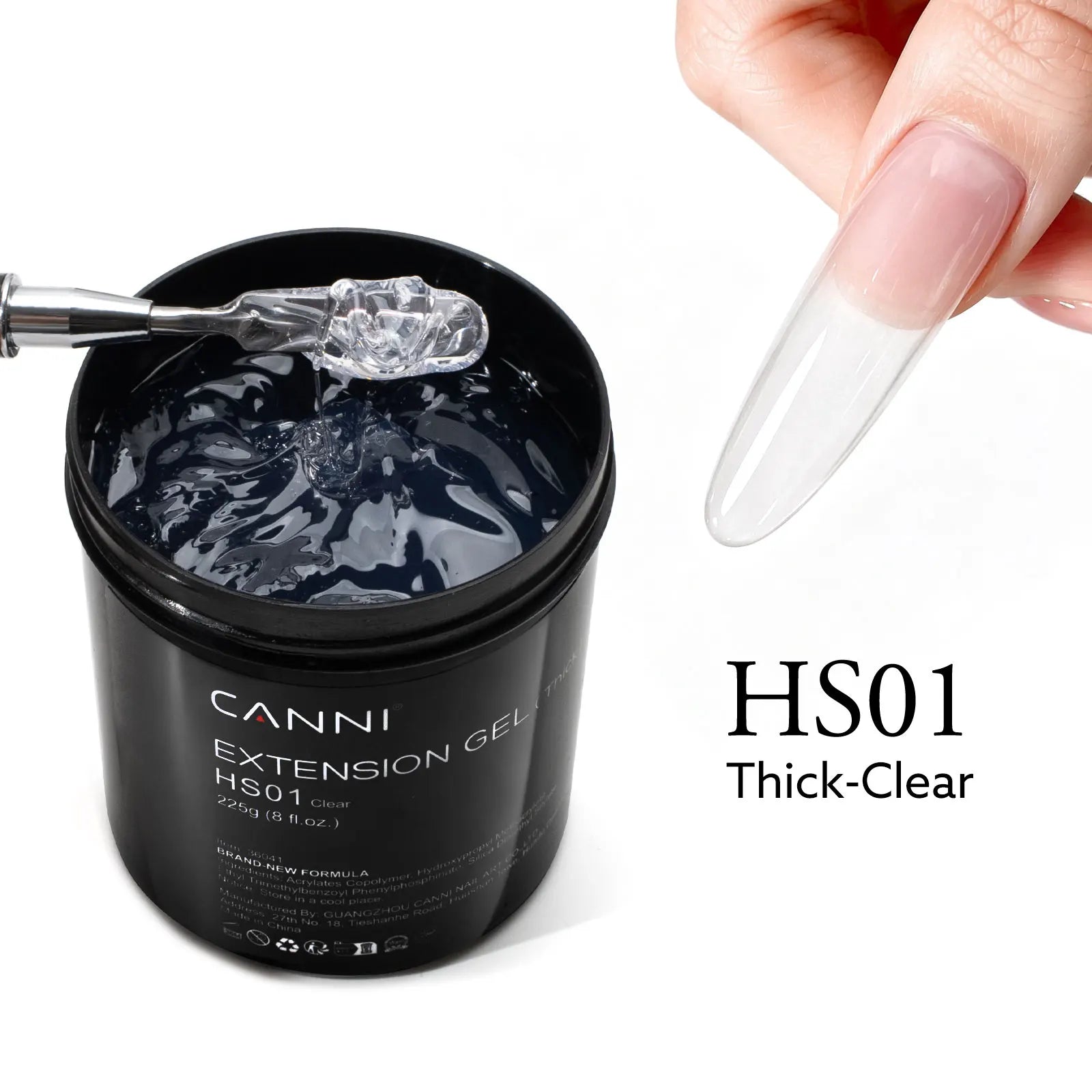 8 Oz TPO FREE CANNI Extension Builder Nail Gel Soak Off LED UV Gel Camouflage Jelly Color Long Lasting Super Glossy Gum Gel