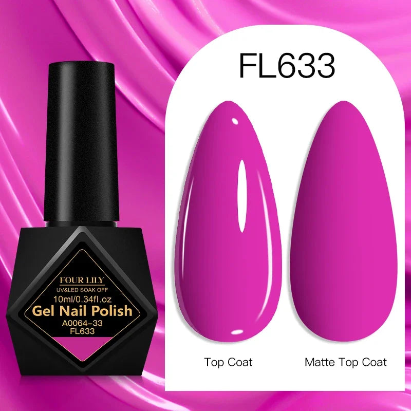 10ml Gel Nail Polish 162 Colors Nail Supplies Vernis Semi Permanent Nail Art Manicure Soak Off LED UV Gel Nail Varnishes Summer