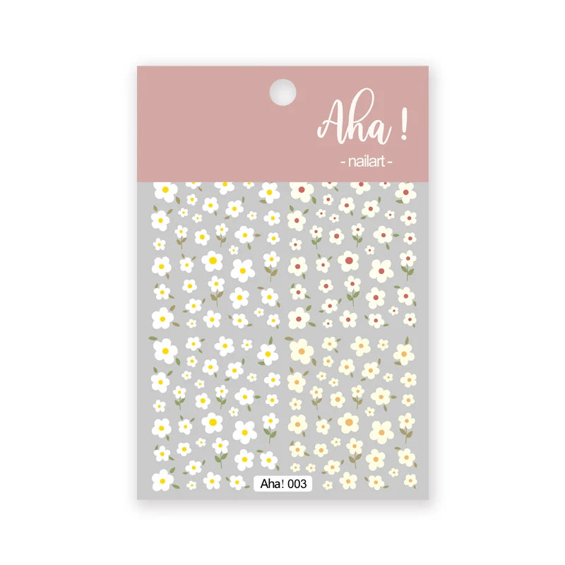 1pc Cute White Cloud Nail Stickers Ultra Thin Nail Art Stickers Self Adhesive Decals Star Moon/Flower/Clouds Kawaii Nail Decals
