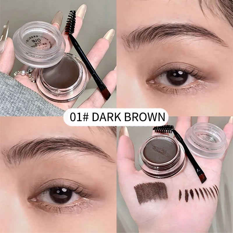 Two-in-one eyebrow cream and eyebrow gel, wild eyebrows from Europe and America, shaping and thickening eyebrow gel