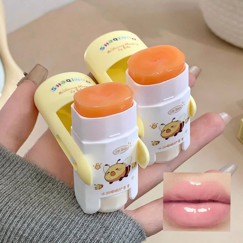 SHAQINUO Lip Balm 9g Moisturizing Deep Hydrating Anti-Dry Crack Repair Lip Lines Student Colorless Lip Care
