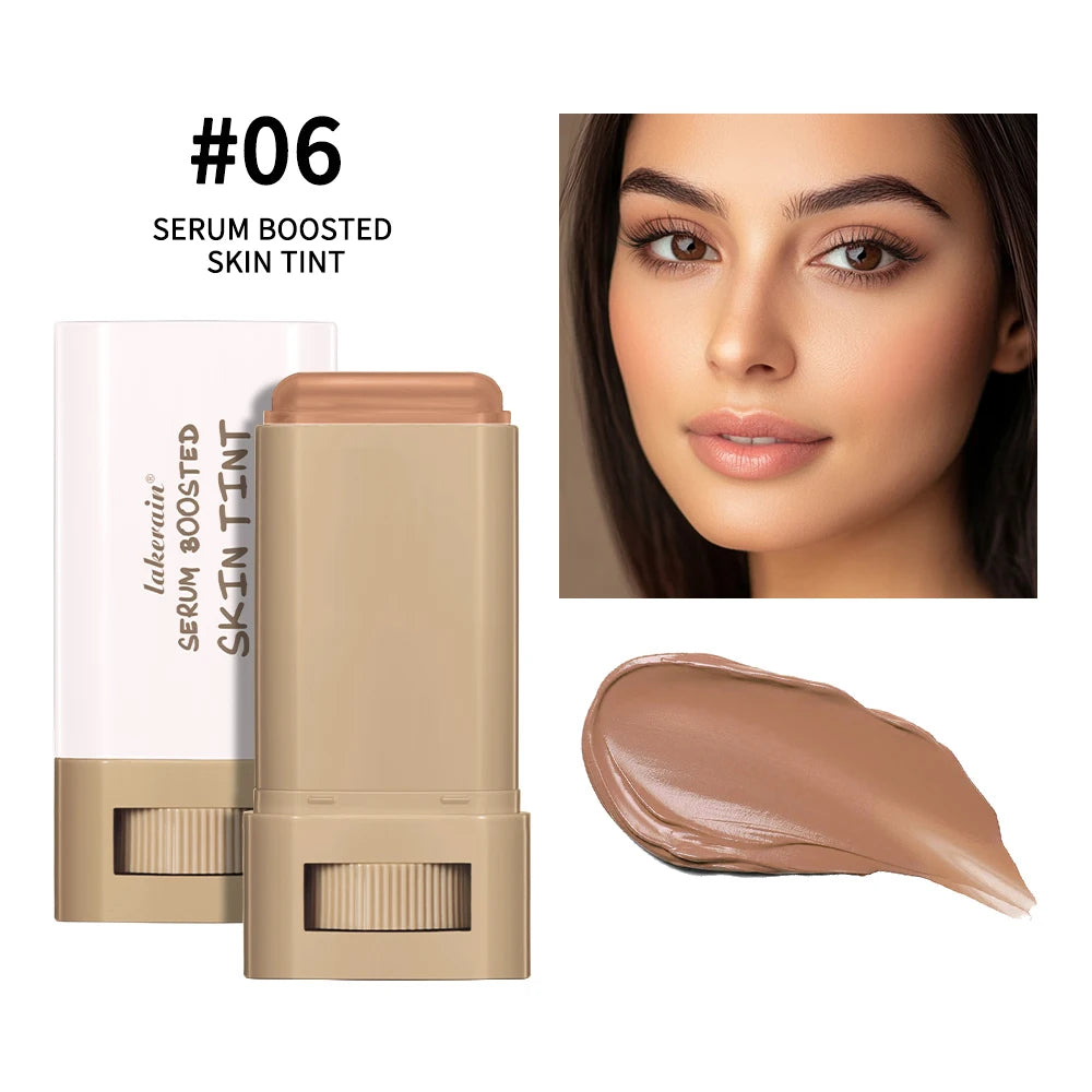 Lakerain Solid Tinted Moisturizing SerumB, Weightless, Breathable, Second-Skin Feel, Beauty Balm Serum Boosted Skin Tint Makeup