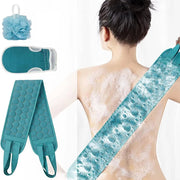 Exfoliating Body Scrubber Set with Back Scrubber Bath Glove And Shower Sponge Loofah for Deep Cleaning And Hygiene