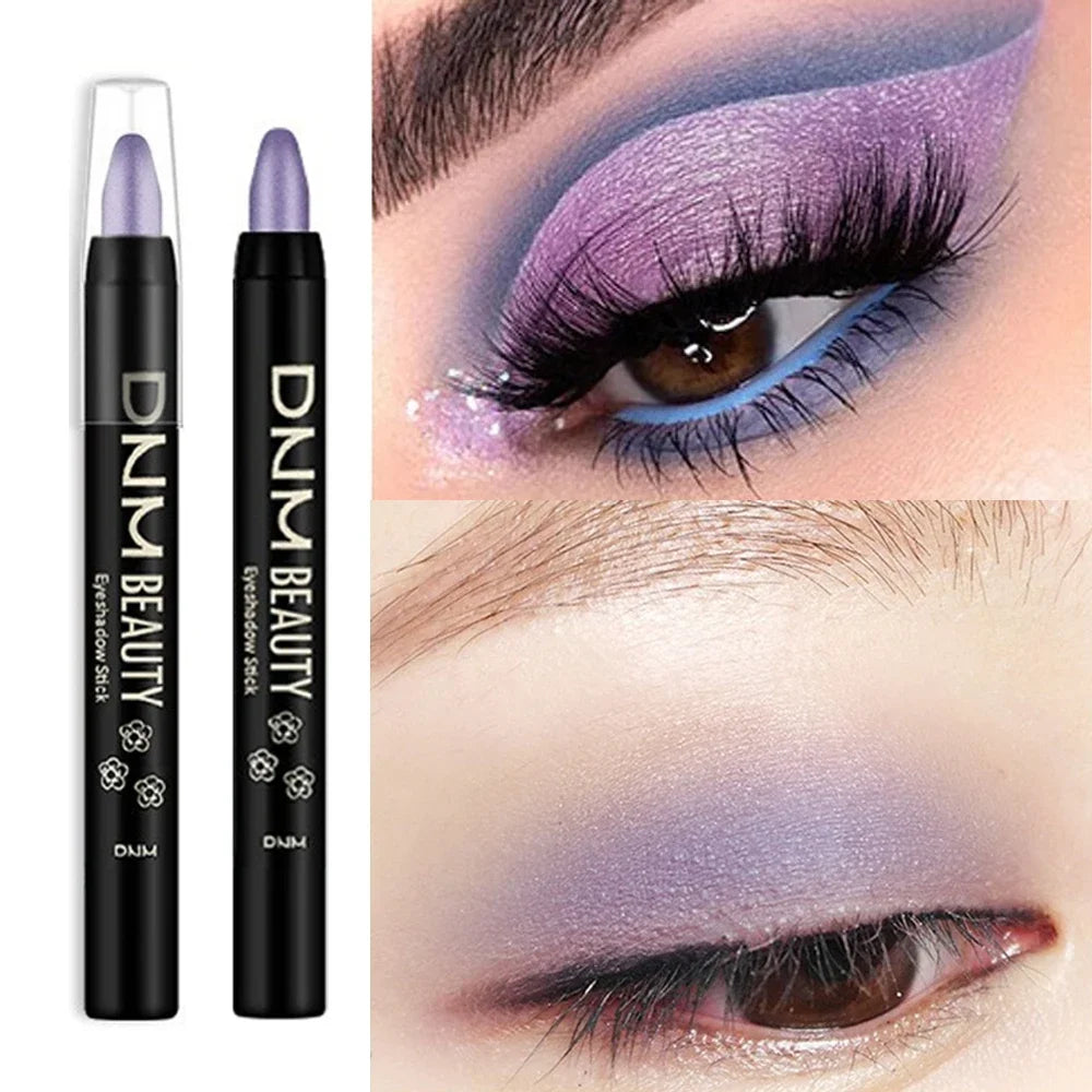 16Colors Shimmer Eyeshadow Stick Pearlescent Waterproof Eyeliner Silkworm Pen Glitter Long Lasting Highlighter Bling Eyes Makeup