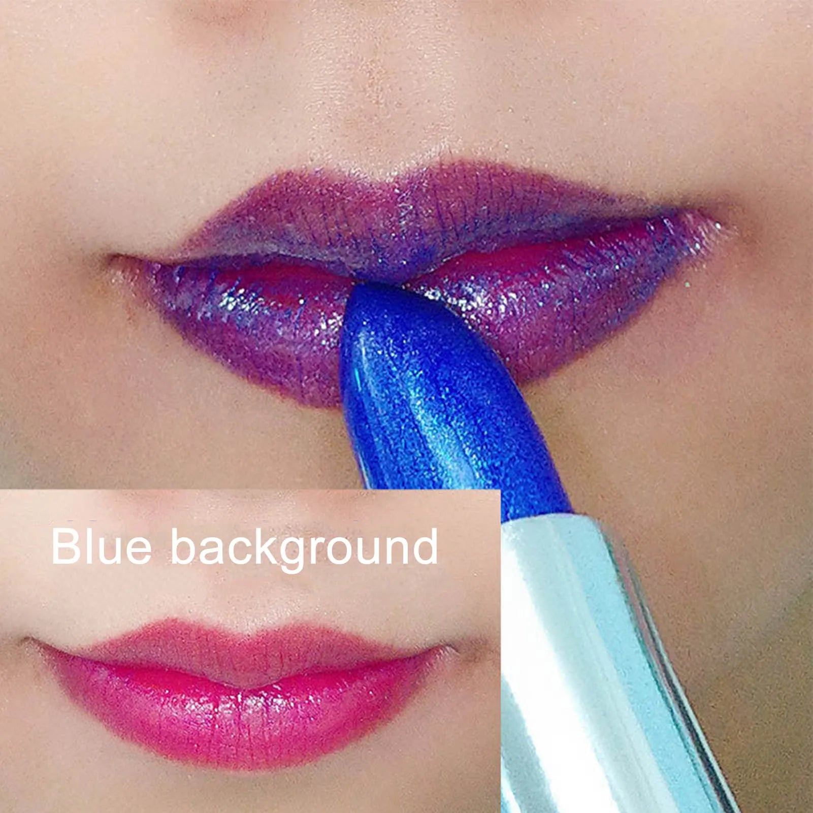 Color Changing Lipstick Waterproof Blue Lipstick That Turn PinkWipe Blue Turns To Pink Moisturizing Lipstick Lip Gloss Lips Care
