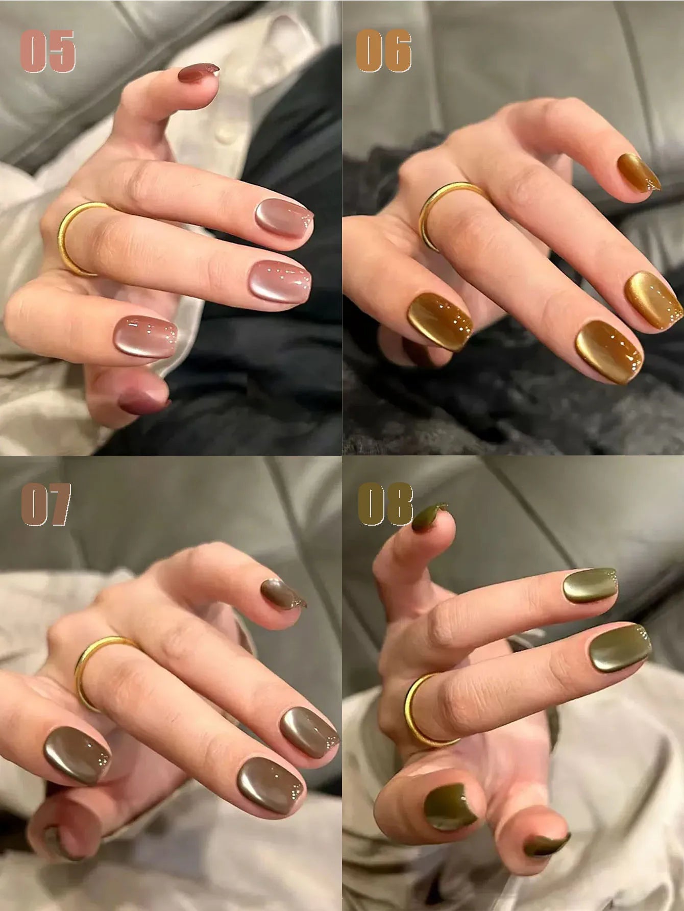 MIANEL 12ml Green Cat Magnetic Gel Nail Polish Spider Lily Varnish Soak Of UV Light Nails Nail Salon Winter Nails 1-21pcs