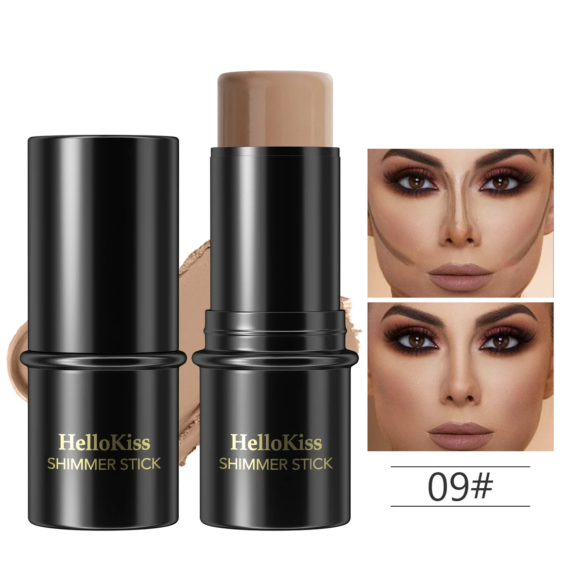 Face Bronzer & Contour Stick – Long-Lasting Smooth Formula for Sculpted Definition & Natural Warm Glow