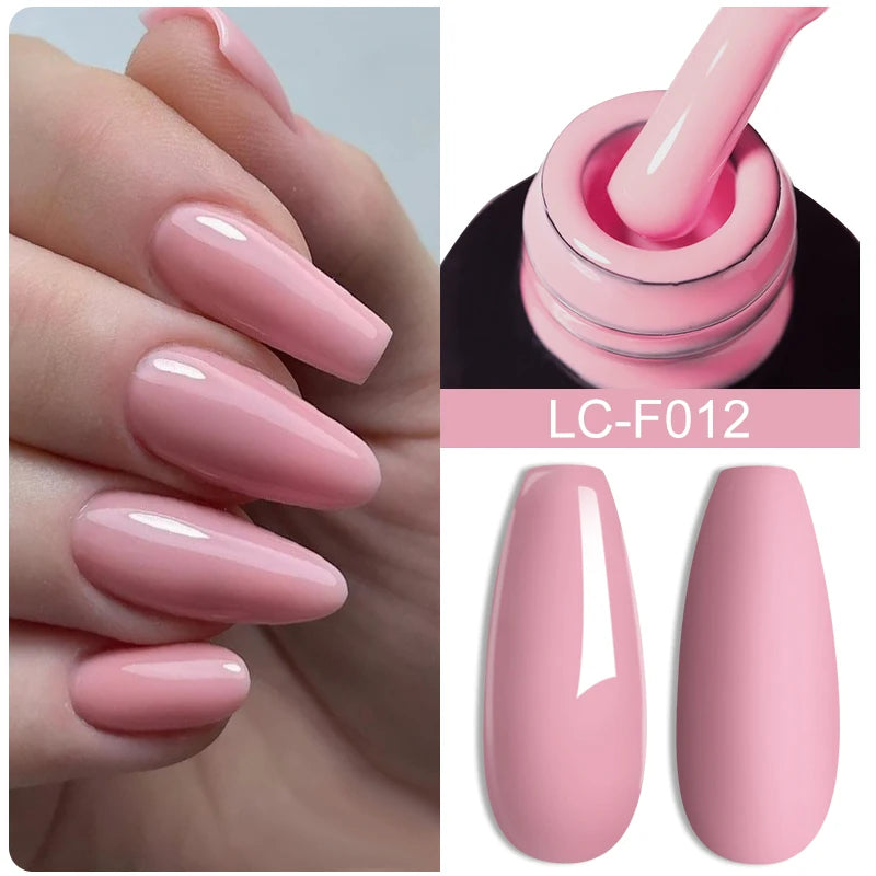LILYCUTE 7ml Champagne Rose Gold Glitter Gel Nail Polish Colorful Sparking Long Lasting Manicure Soak Off Nails Art Gel Varnish