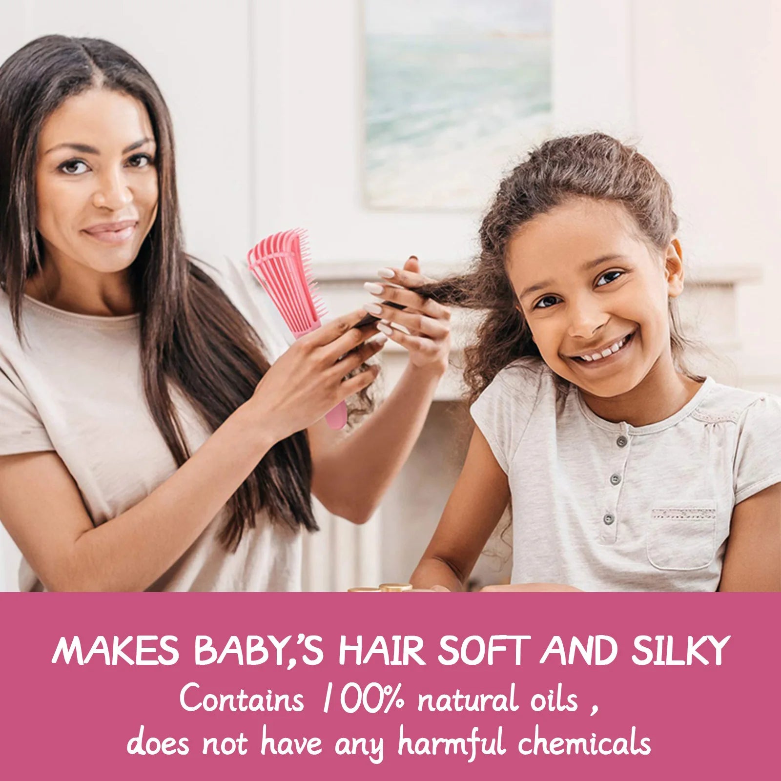 Batana Hair Essential Oil Improving Curly Reducing Dryness Loss Treatment Scalp Massage Promotes Wellness Kids Hair Growth Serum