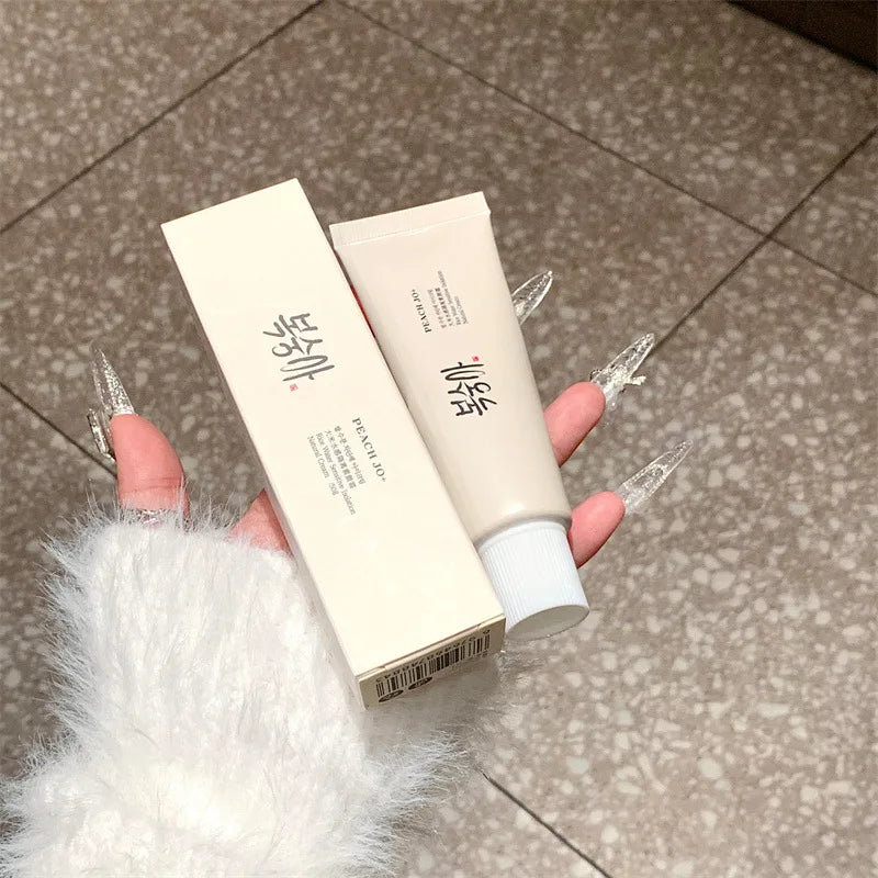 Rice Water Sensitive Isolation Natural Finish Cream,Face Brightening Primer Protective Tone-Up Base Makeup,Cover Pore Blemishes
