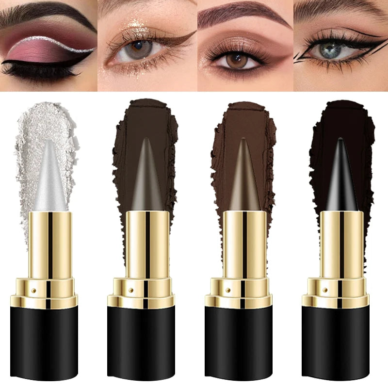 2-pack of waterproof and sweatproof eyeliners - multi-purpose design, smudge-proof and fade-resistant, beginner-friendly.