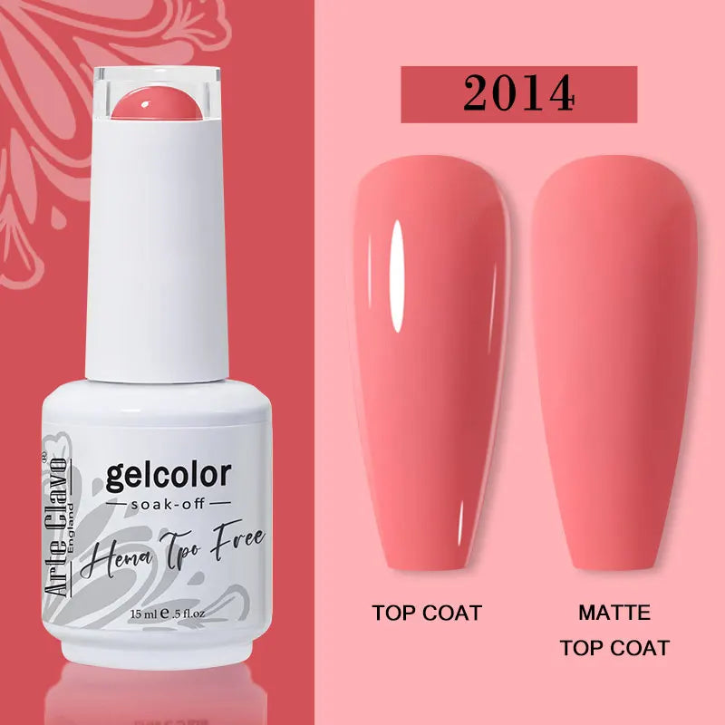 Arte Clavo 116Colors Gel Nail Polish 15ml Colorful Gel Semi Permanent Soak Off UV Gel Nail Art DIY Design Varnishe Nail Supplies