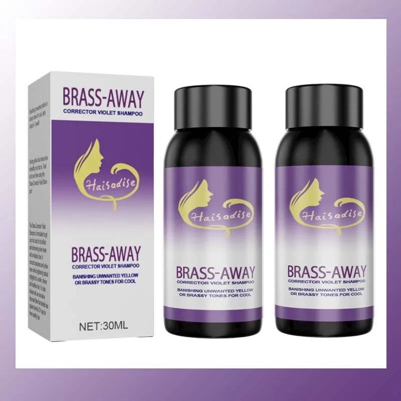 Color Fixing Hair Dye Shampoo to Cover Gray Hair Fade Yellow After Bleach Hair Shampoo Non-irritating Purple Shampoo for Blonde