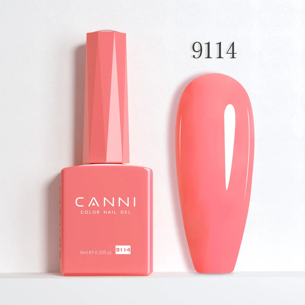 CANNI Nail Gel Polish HEMA FREE TPO FREE Summer Colors Semi Permanent Soak Off UV LED Self-leveling Great Coverage Gel Varnish