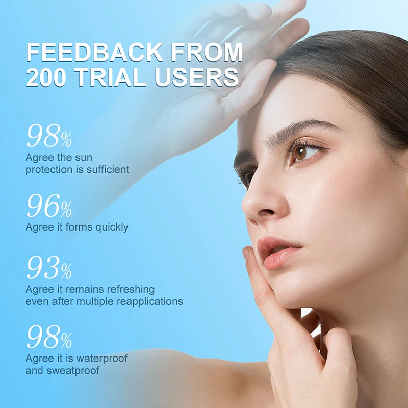 Facial & Body Sunscreen Spray SPF 50 Oil Control Whitening Melanin Reducer Anti-Sun Protection Face Skin Care Sun Cream Spray
