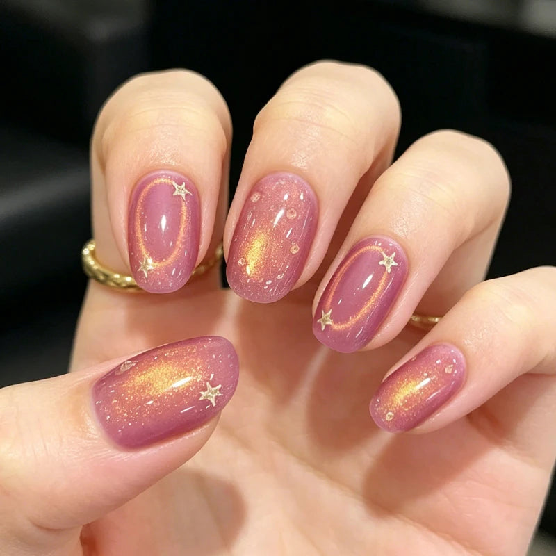 BORN PRETTY 10ml Scarlet Jade Colored Cat Magnetic Gel Nail Polish Rose Gold Light Soak Off UV Gel Nail Art Supplies