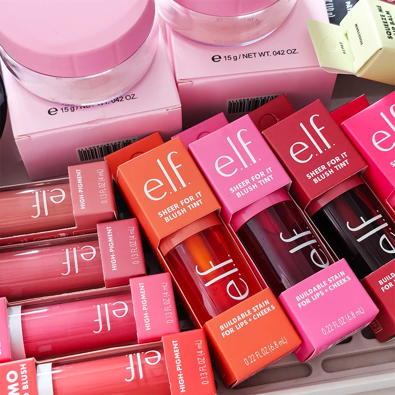 Hot Brand Elf 2Pcs Duo Set Mango-Watermelon Mint-Chocolate Bubblegum-Cherry Lip Balm Lasting Moisturizer Lip Gloss Cosmetics