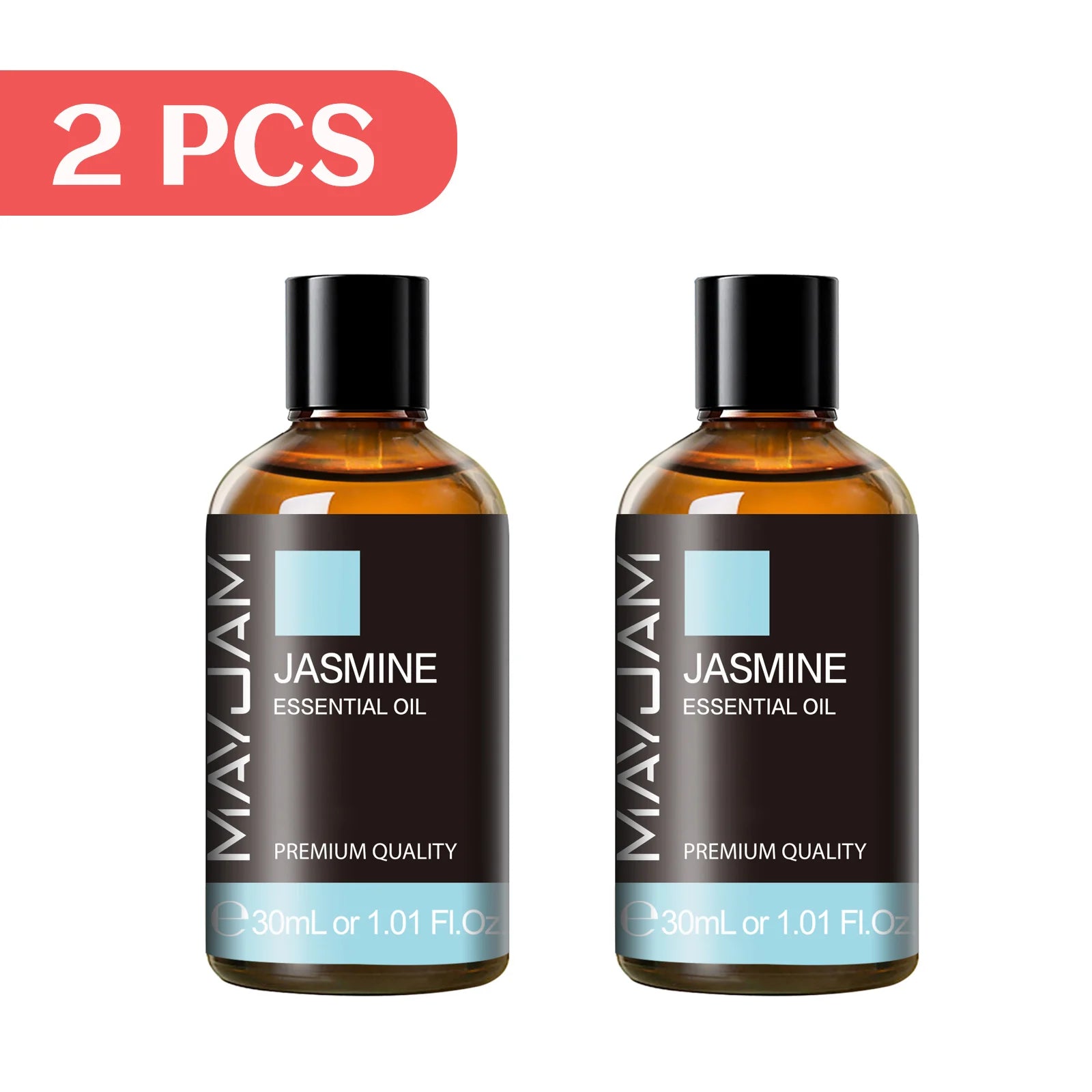 MAYJAM 2 Bottles Essential Oils 30ml Lavender Bergamot Vanilla Peppermint Scents for Diffuser Aromatherapy Candles Soap Making
