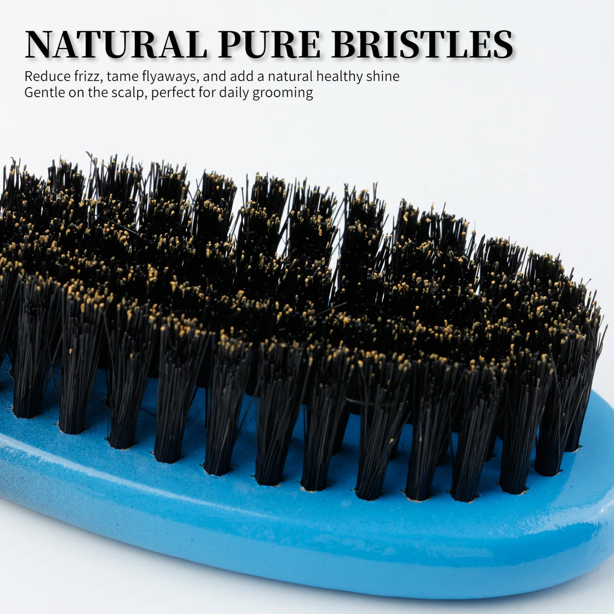1/2/4pcs Boar Bristle Beard Brush Wood Handle Hair Brush for Men's Mustache Shaving Comb Face Massage Facial Hair Cleaning Br