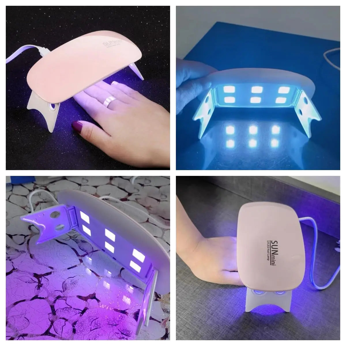 LINMANDA LED Nail Lamps for Gel Mini UV Light for Nails Portable LED Nail Lamp Nail Dryer Gel Lamp for Women and Girls Manicure