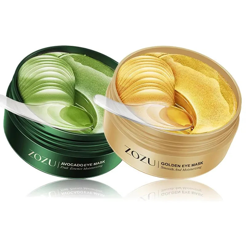 120 Pieces of Avocado Gold Collagen Eye Mask, Anti-Dark Circles, Anti-Eye Bags, Moisturizing and Firming Eye Patches, Skin Care Products