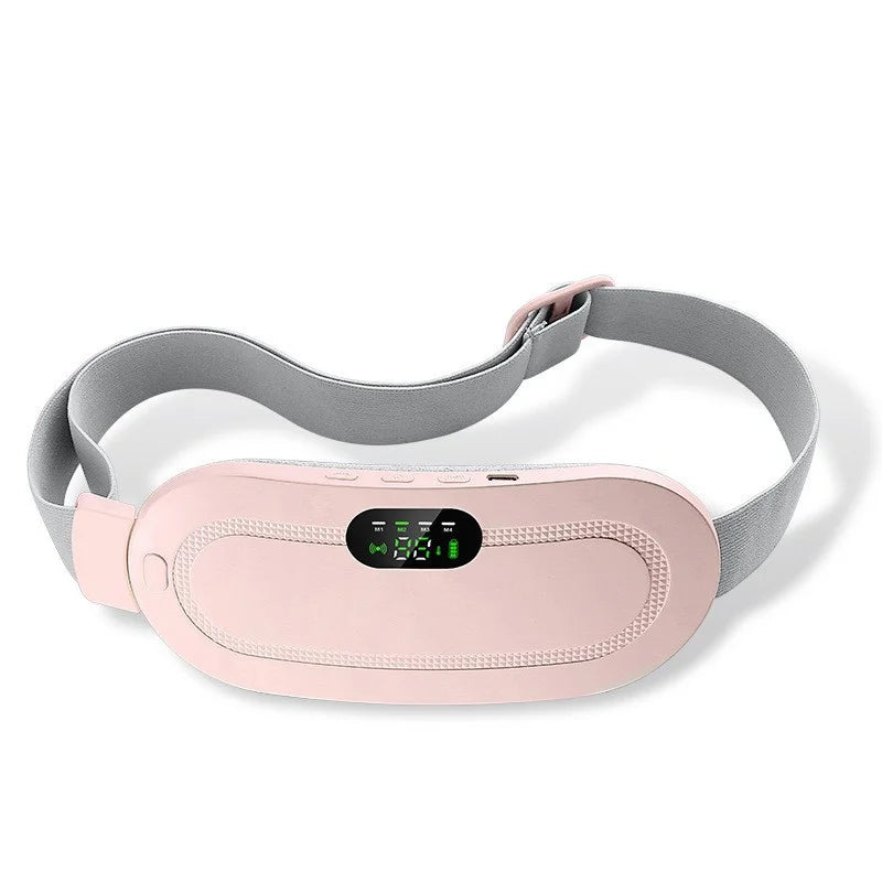 Smart Warm Abdomen Massage Belt Electric Intelligent Waist Massager for Menstrual Cramps Relief Muscle Relaxation