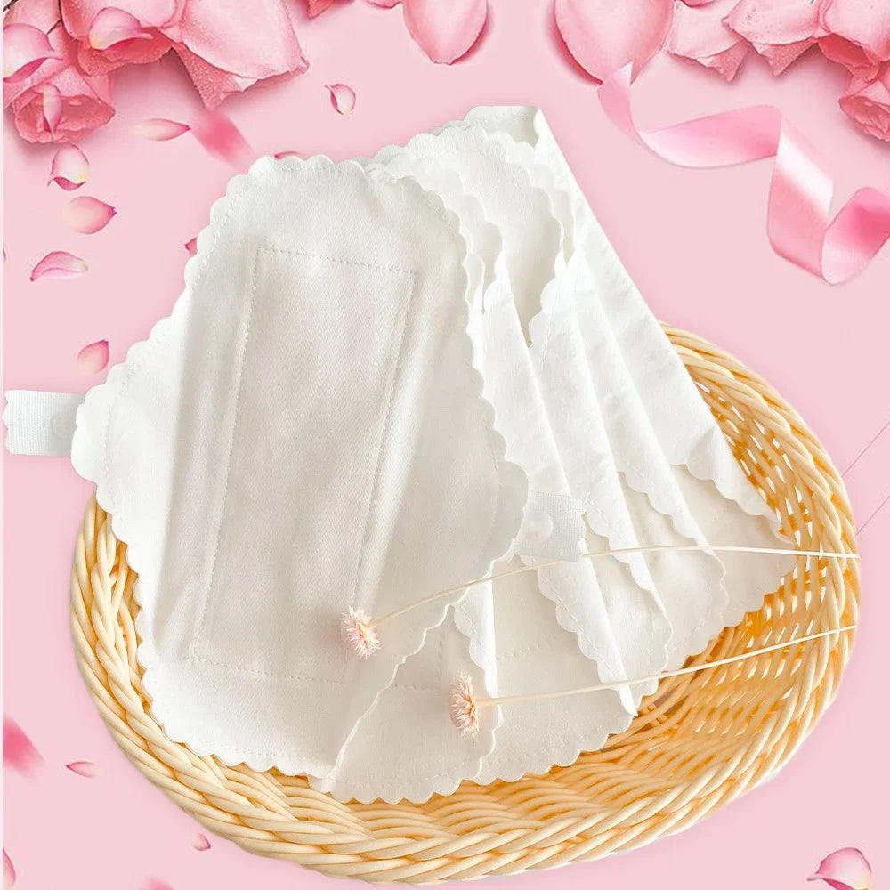 3Pcs Thin Reusable Cotton Pads Menstrual Cloth Sanitary Soft Pads Napkin Washable Waterproof Panty Liners Feminine Hygiene Pads