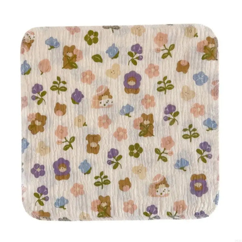 Baby Washcloth with 4-layer Baby Towel Reusable Baby Cotton Square Face Shower Bath Towel Soft Baby Wiping Bathing Feed