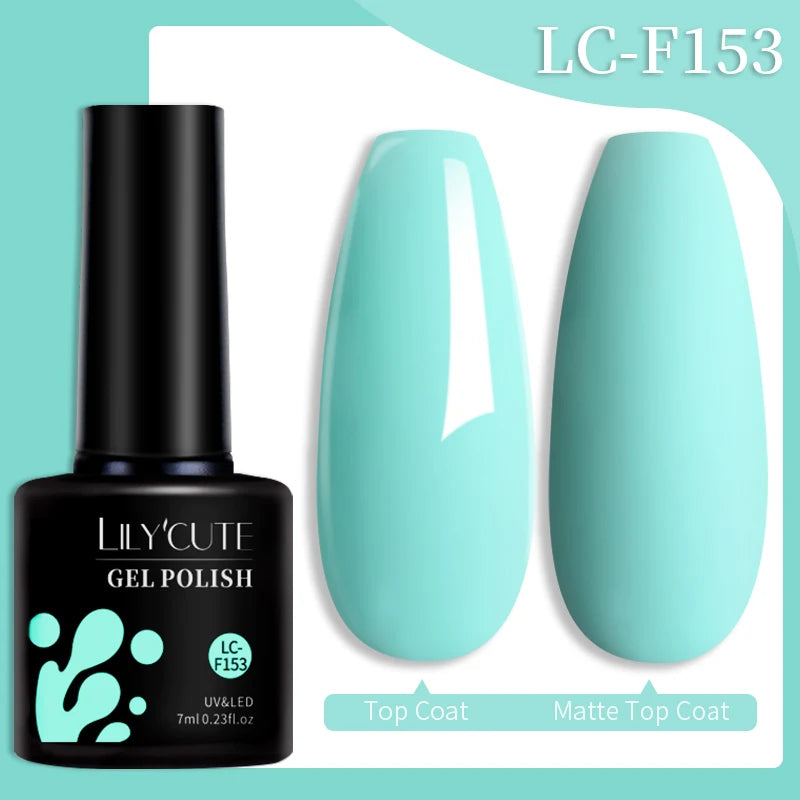 LILYCUTE 7ML Ocean Blue Cat Magnetic Gel Nail Polish Sparkling Glimmer Gel Polish Semi Permanent UV Magnet Gel Varnish Nail Art