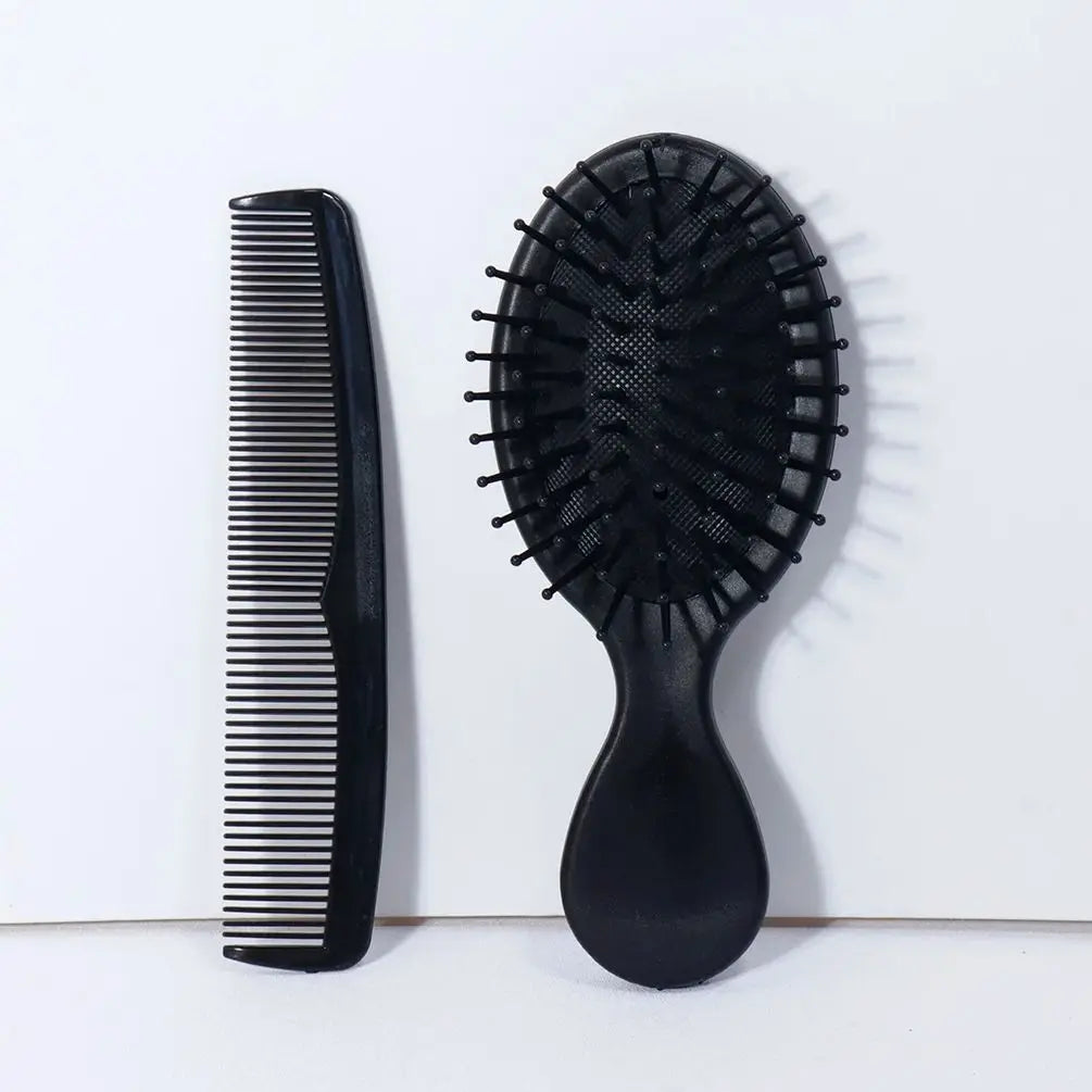 2pcs Mini Hair Brush, Cute Air Cushion Comb Massage Comb, Scalp Massage Brush, Travel Size, Special for Real Hair Wigs