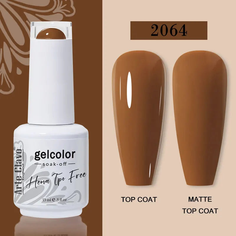 Arte Clavo 116Colors Gel Nail Polish 15ml Colorful Gel Semi Permanent Soak Off UV Gel Nail Art DIY Design Varnishe Nail Supplies